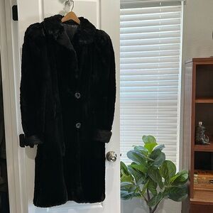 Vintage Black Fur Coat